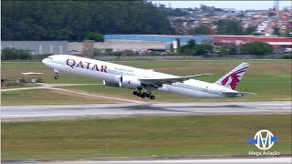 Sabadão Recheado De Aviões Com Belíssimos Pousos E Decolagens No Aeroporto De Guarulhos São Paulo