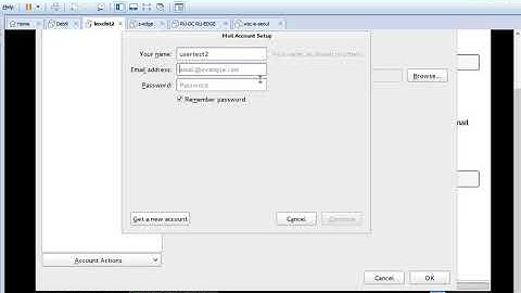 Configure mail client IceDove using IMAPS SMTPS