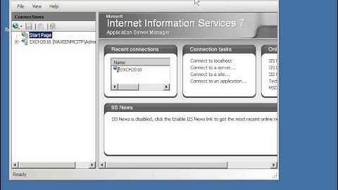 IIS (Internet Information Services) install or configured in Windows server 2008 R2