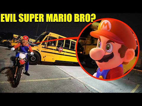 WE FOUND EVIL SUPER MARIO BROS MOVIE (HE STOLE MY DIRTBIKE)