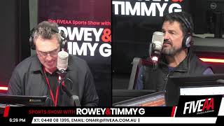 WATCH LIVE: Sports Show with Rowey & Timmy G