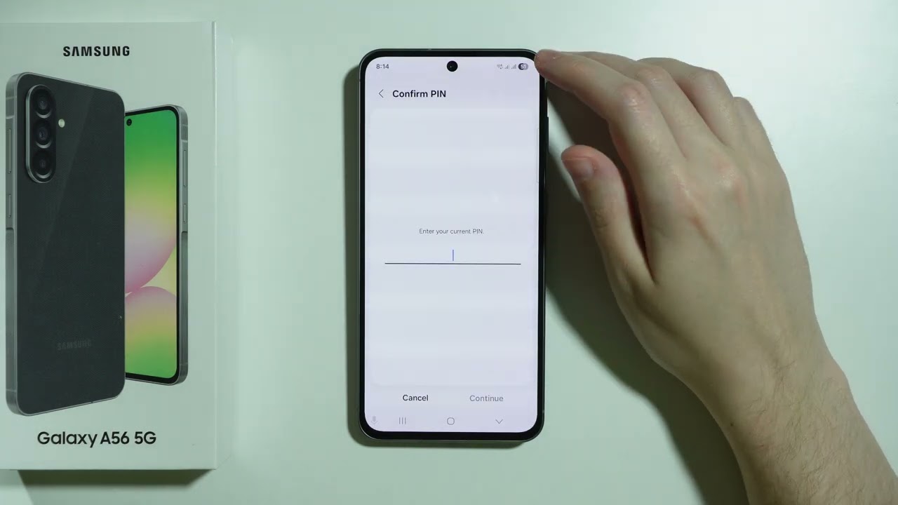 Samsung Galaxy A56 5G: How to Remove Fingerprint