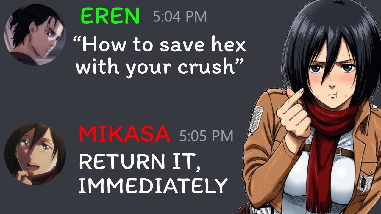 If Eren gets Mikasa's search history😋😳