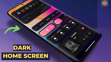 Dark home screen setup by nova launcher | Best nova launcher setups 2022