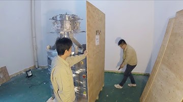 unboxing video VFFS multi heads weighing bagging machine automatic packaging granules equipment