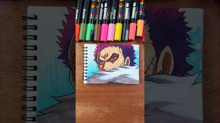 How i draw the most popular characters from one piece #shorts
