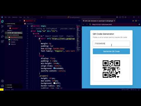 How to create the Qr code Generator. Using the HTML CSS JAVASCRIPT