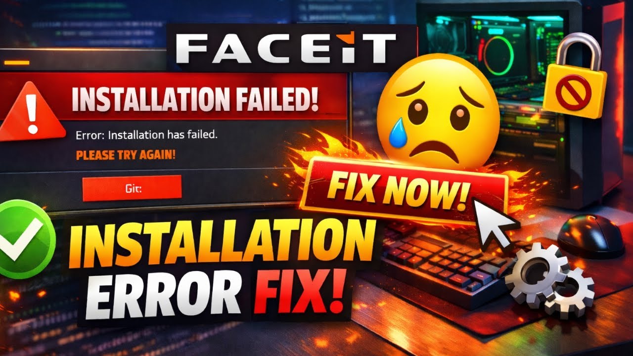 Ошибка "Установка FACEIT не удалась" (исправление в 2026 году) | Клиент FACEIT не устанавливается...