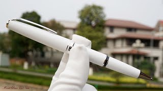 Montblanc Cruise Collection White Rollerball Pen..! - YouTube