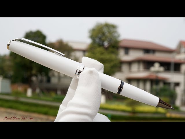 Montblanc Cruise Collection White Rollerball Pen..! - YouTube