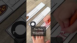 Build Fine Motor Skills by Tracing Vocabulary Words #finemotorskills #homeschoolpreschool