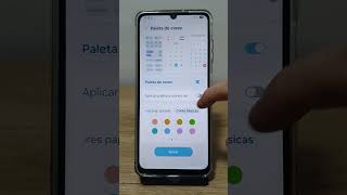 Como alterar a paleta de cores do Galaxy A16
