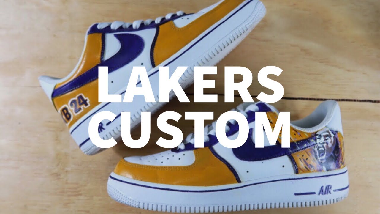 custom lakers af1