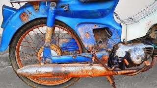 1978 Honda Super Cub C50 Frame Restoration | Finishing Restoration Honda Super Cub C50