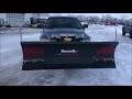 SnowEx Low Pro Power Plow in action Rondo Trailer