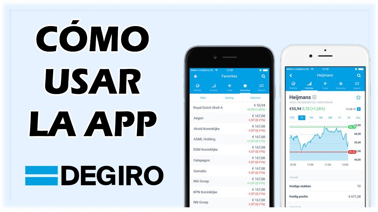 📱 Cómo usar la APP de DEGIRO en el MÓVIL || Android o iOS 【 Tutorial ...