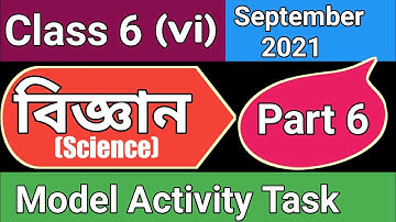 ষষ্ঠ শ্রেণী বিজ্ঞান মডেল অ্যাক্টিভিটি টাস্ক পার্ট 6, class 6 science model activity task September