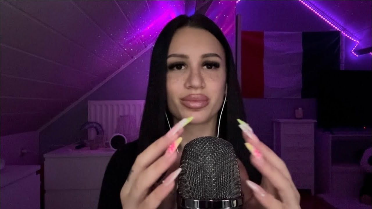 ASMR | bare mic scratching, tapping and gripping for brain tingles. 😇🩷