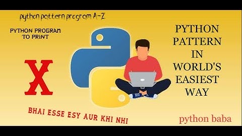 python pattern program to print  stars in X  shape mostly asked in interview