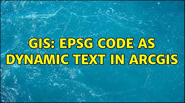 GIS: EPSG code as dynamic text in ArcGIS