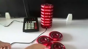 KOQI Coaster Pager System K-999 K-10 how to set