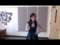 Emily Wisser sings 