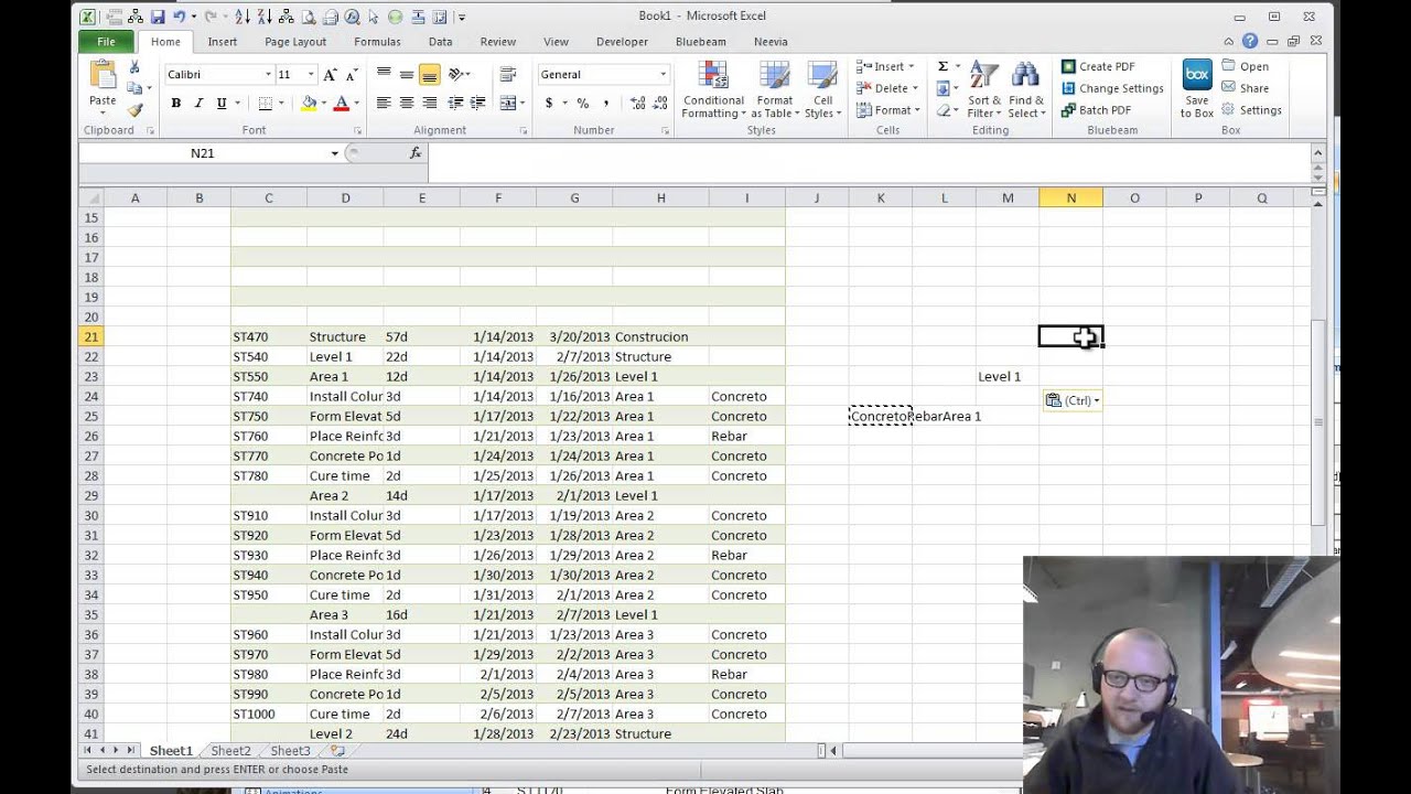 Excel Toolbar Shortcuts