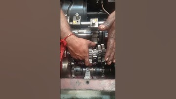 Gear box of lathe machine.bearing & gears replacement