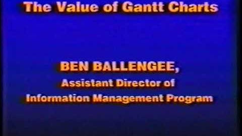 MIS374 Gantt Charts