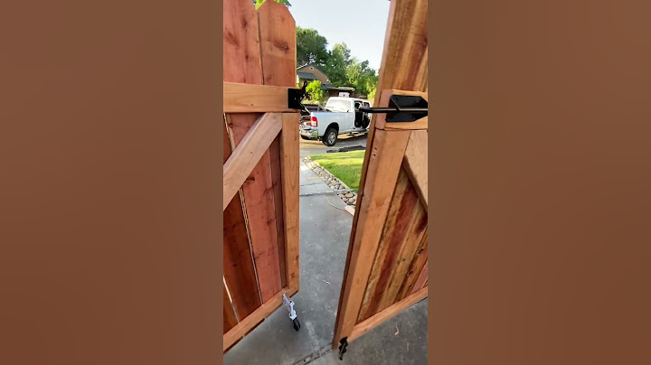 Double Swing Wooden Gate