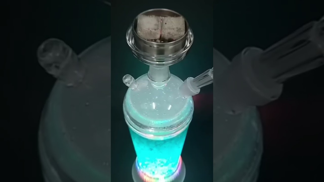Acrylic Shisha Hookah Set with LED Lights | Portable Narguile Smoking Kit 