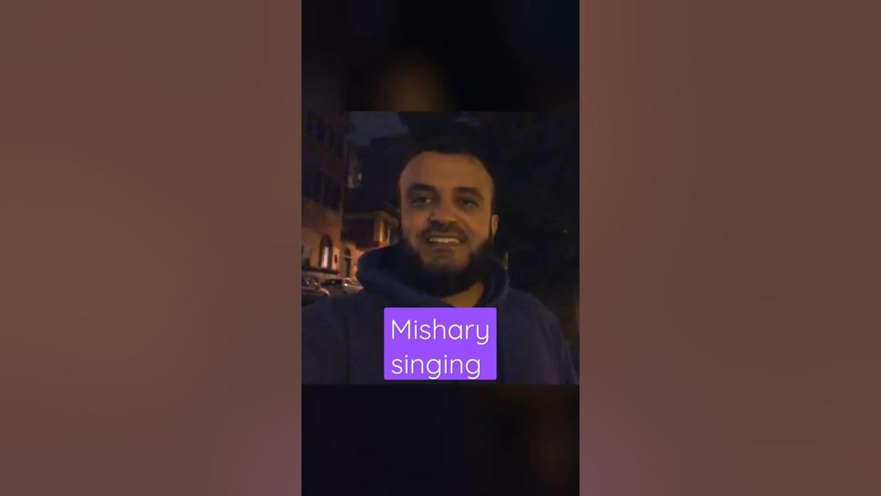 Mishary Rashid al Afasy singing a Nasheed/Enjoys in Rome