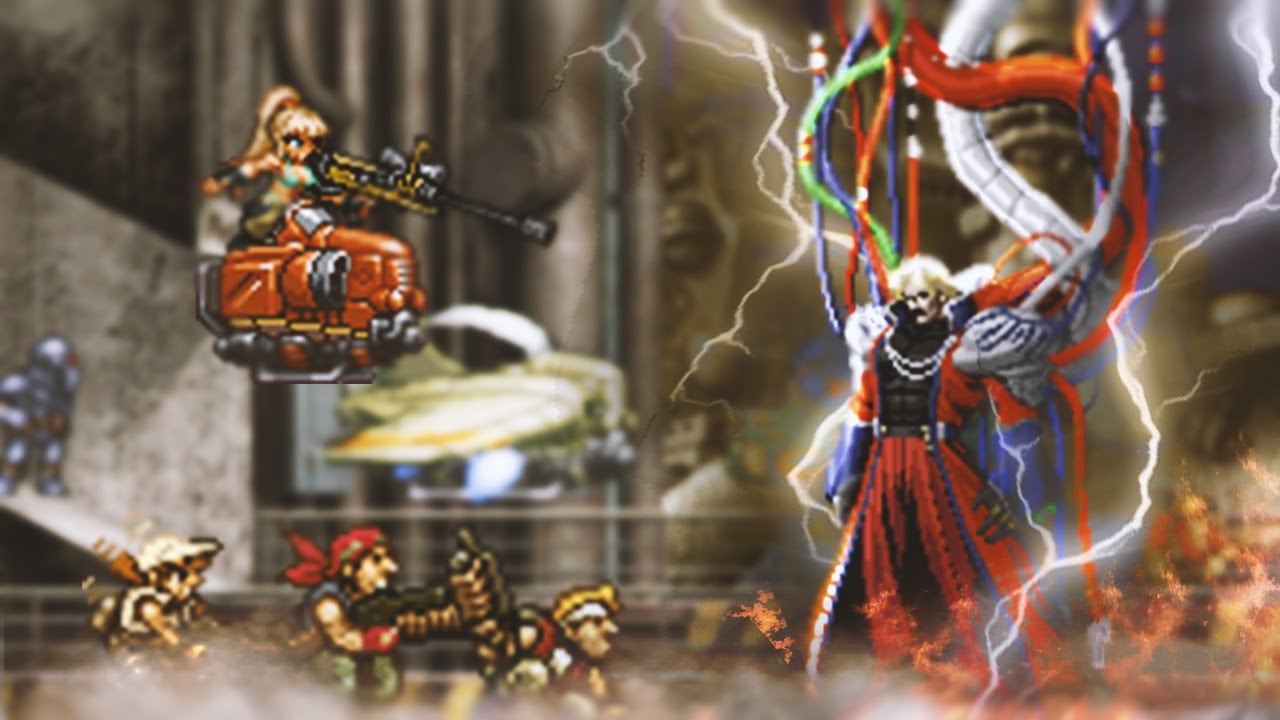 Ralf's Metal Slug Team vs Omega Rugal. Metal Slug vs King of Fighters ...