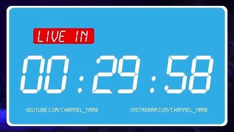Counter Timers For Live Streaming DaVinci Resolve Macros