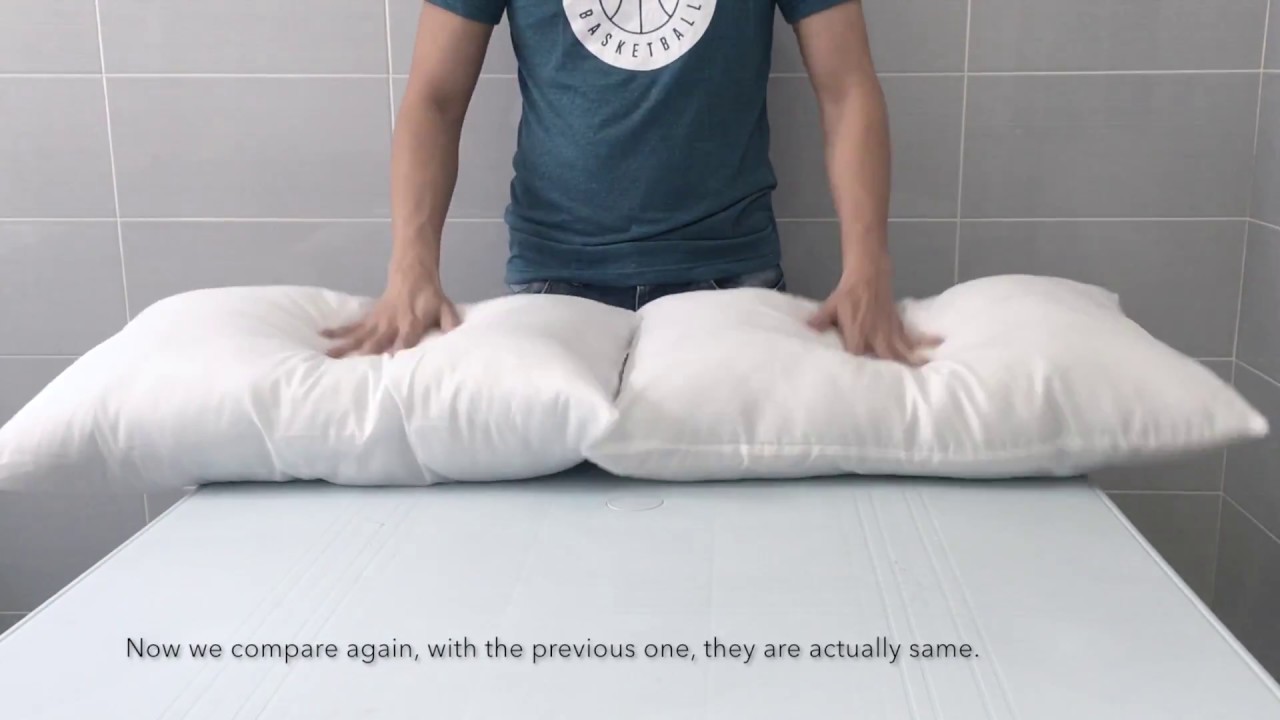 How To Fluff Your Compressed Pillow Youtube 