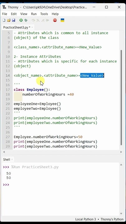 #31- Class Attributes Vs Instance Attributes [Part-3] | Advanced Python ...