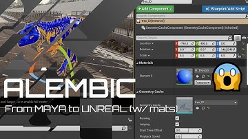 Exporting Alembic From Maya to Unreal [with Materials Assigned]