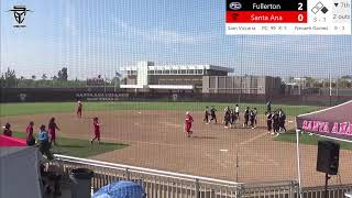 SAC Softball vs Fullerton - 3/26/26 screenshot 5