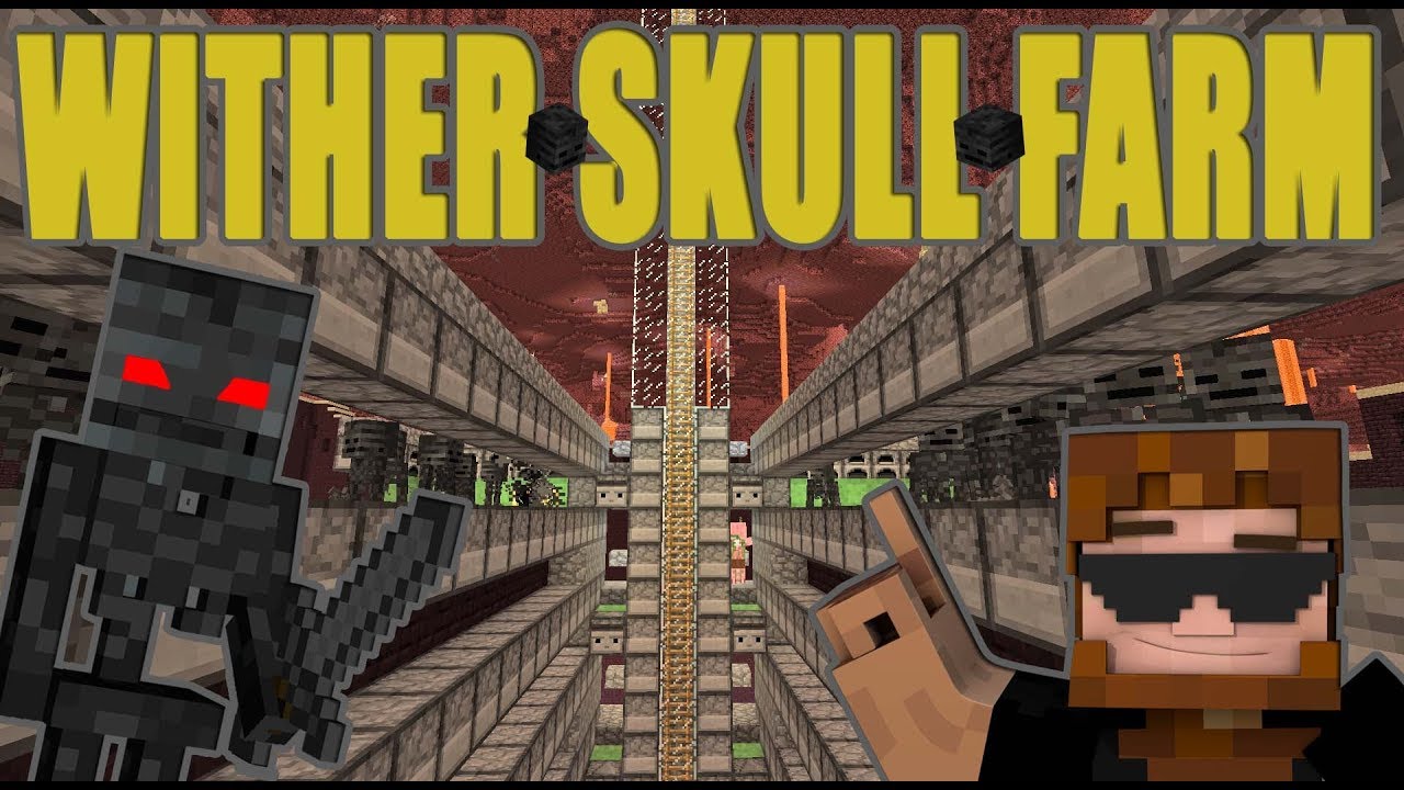 New Wither Skeleton Skull Farm - Super Fast! 