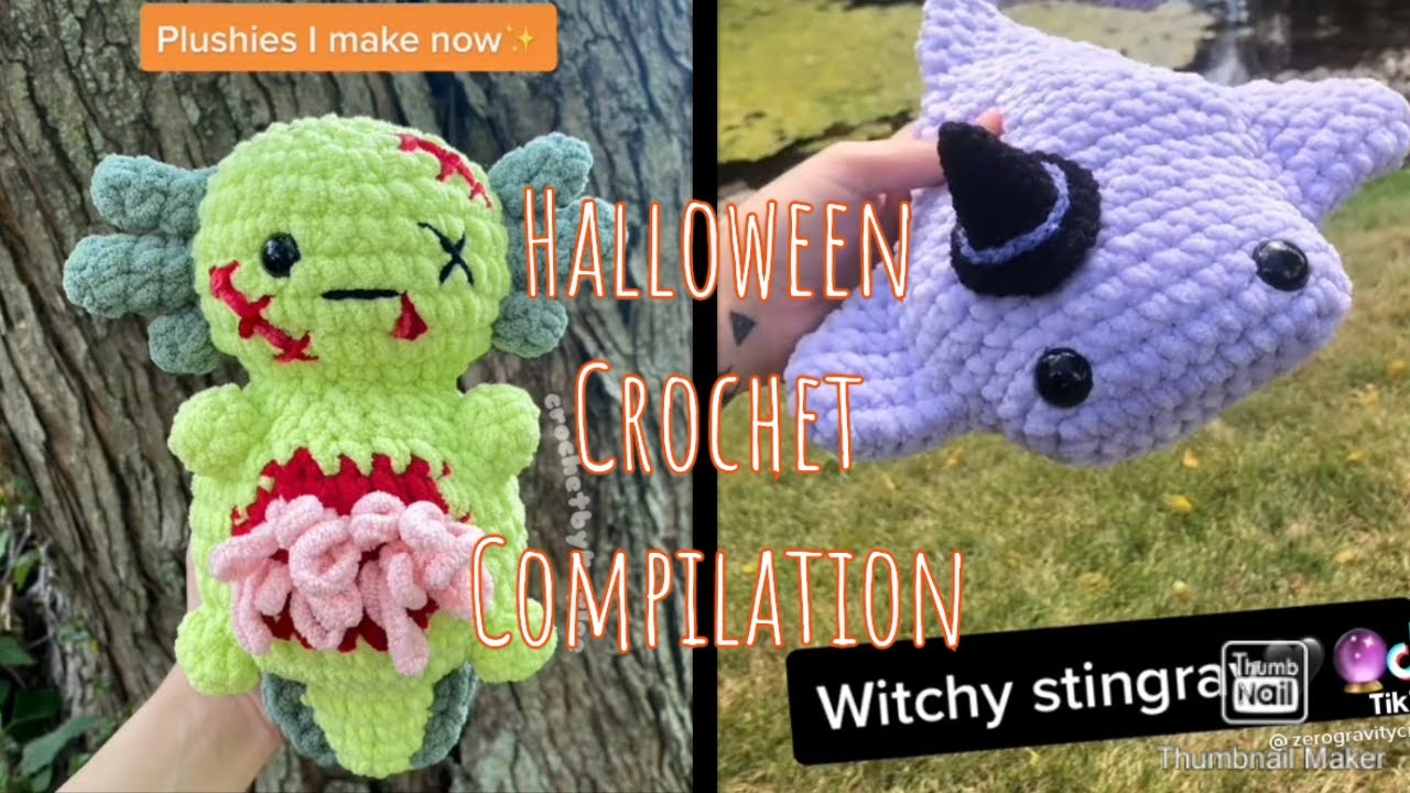 halloween crochet plushies