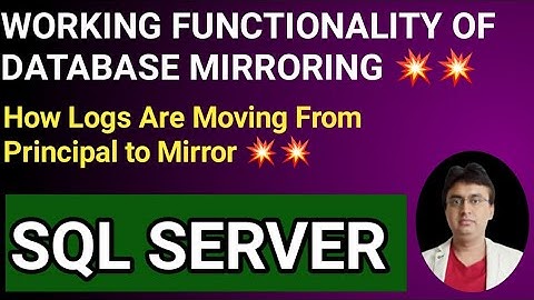 SQL DATABASE MIRRORING MECHANISM || How logs transfering to Database Mirror || SQL Database Mirror.