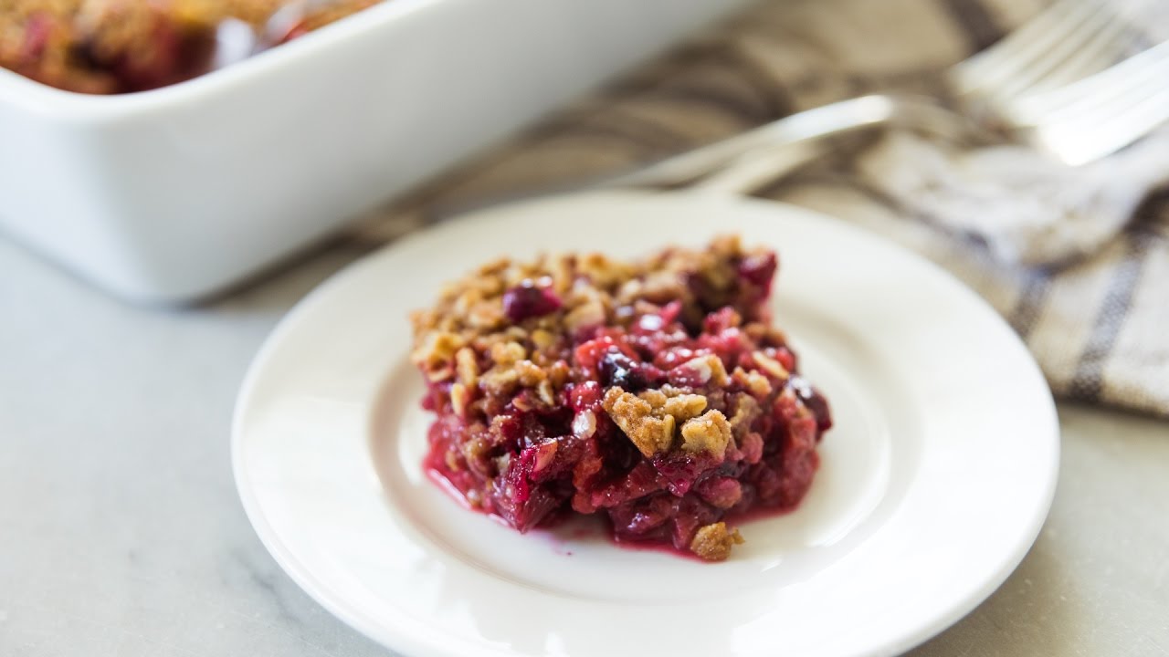 Rhubarb & Berry Crisp (With My Mom!)