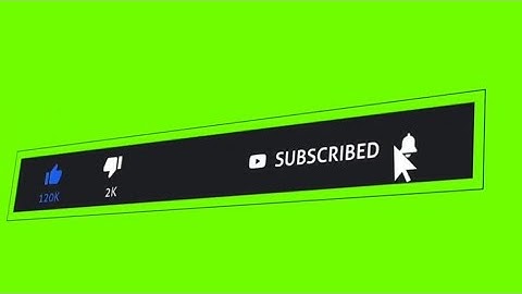 Green Screen Subscribe Button Animated Top 1 RiyasTutorials Royalty Free Video