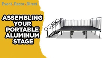 How to assemble a Portable Stages | Great for any Event | Event Decor Direct