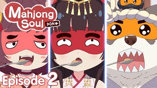 Mahjong Soul Pon☆ Episode 2 [It's the Gourmet Quiz Show, nyaa!]