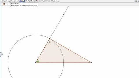 Tracer des triangles dans Geogebra