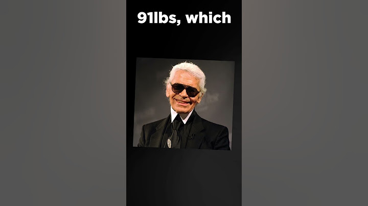 Karl Lagerfeld on a DIET? (Postershop in Bio)