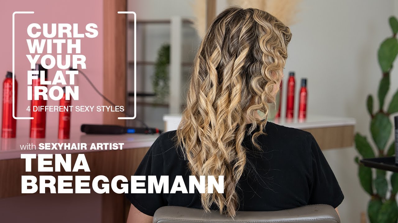 4 Types of Flat Iron Curls | with SexyHair Artist Tena Breeggemann