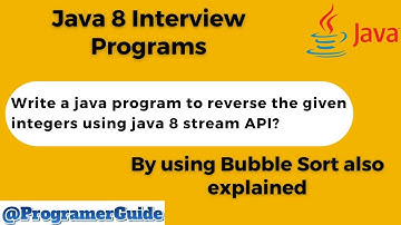 Write a java program to reverse the given integers using java 8 stream API?
