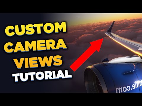 How to set up wing views & custom camera views in Flight Simulator